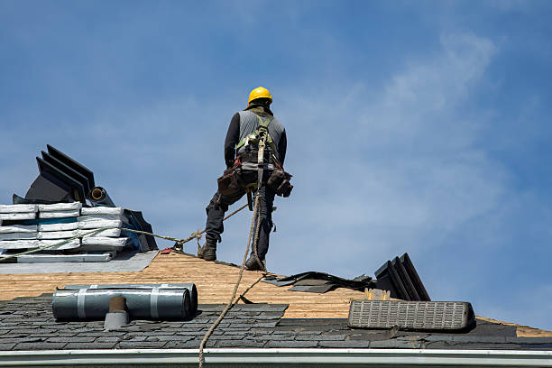 Professional Gutter Installation technician working in Cresson, PA